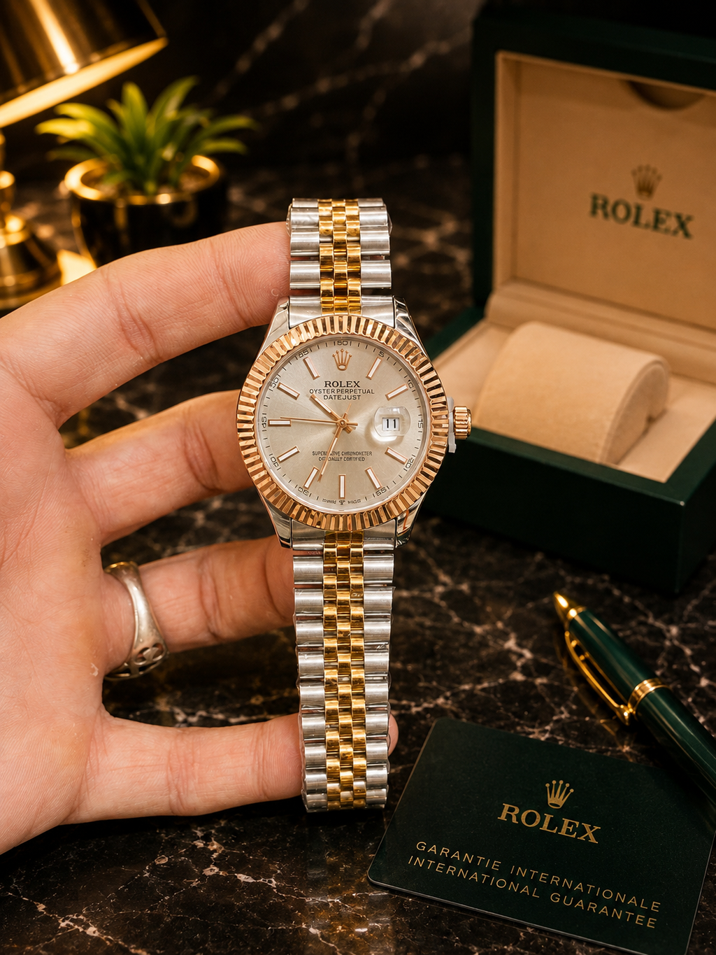 Rolex Date Just with Jubilee Chain Without Box