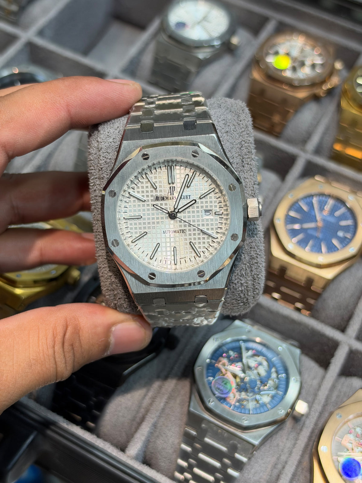 AP Royal oak Automatic With Premium Chain Strap Without AP Box
