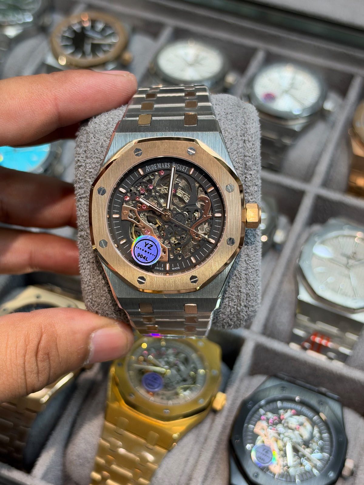 AP Skeleton Automatic With Premium Chain Strap Without AP Box