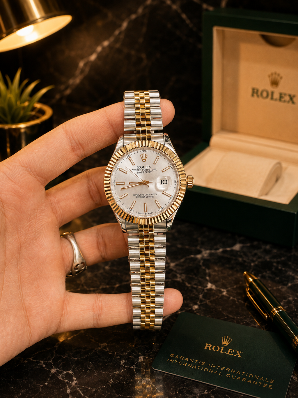 Rolex Date Just with Jubilee Chain Without Box