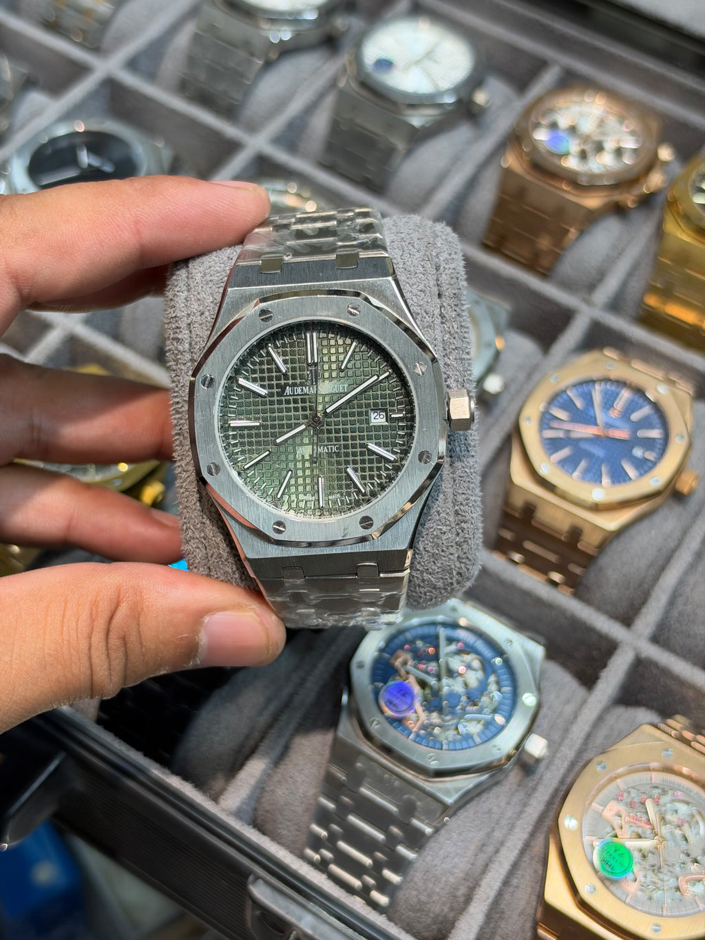 AP Royal oak Automatic With Premium Chain Strap Without AP Box