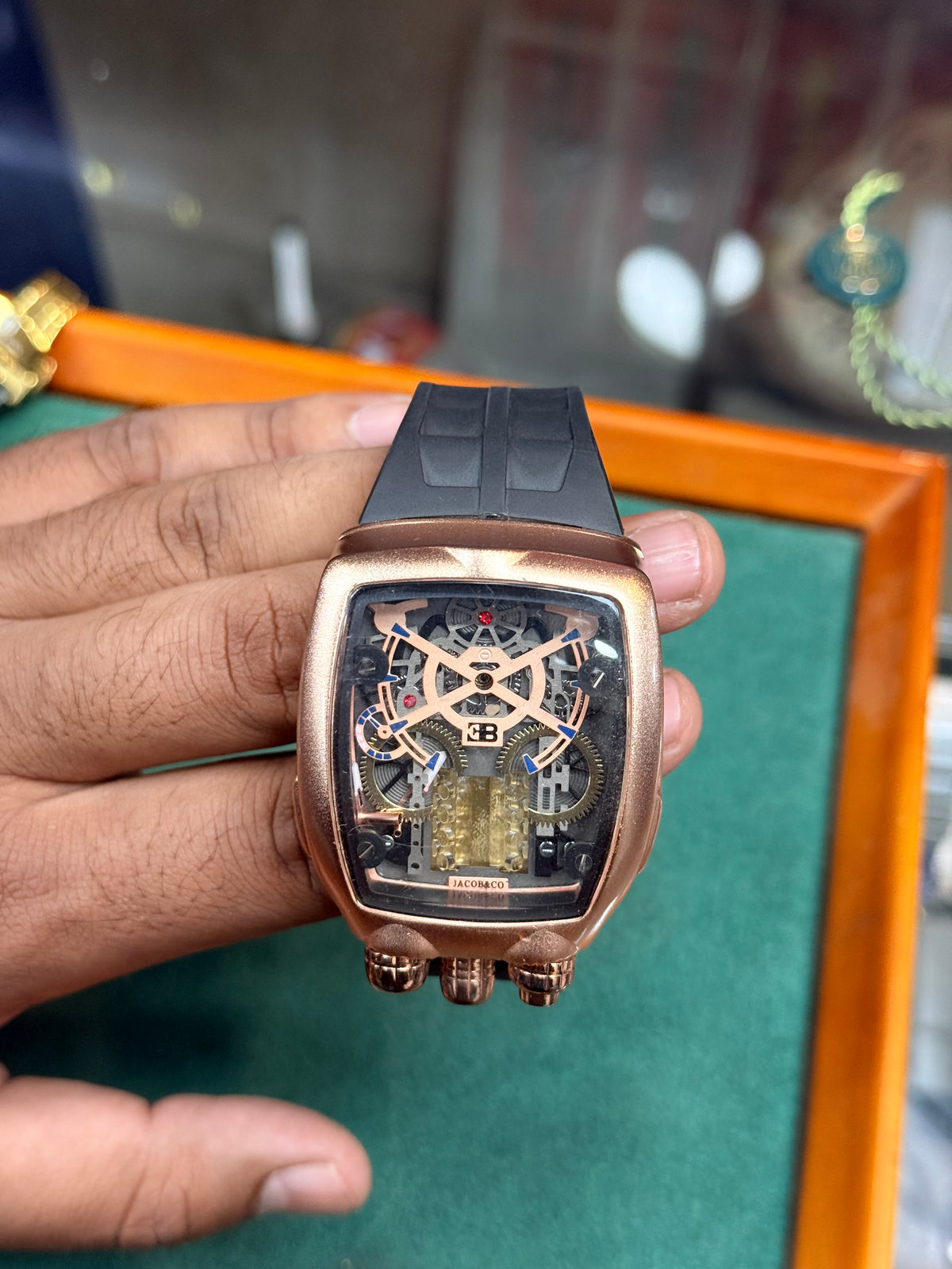 Bugatti Watch with Premium Rubber Strap