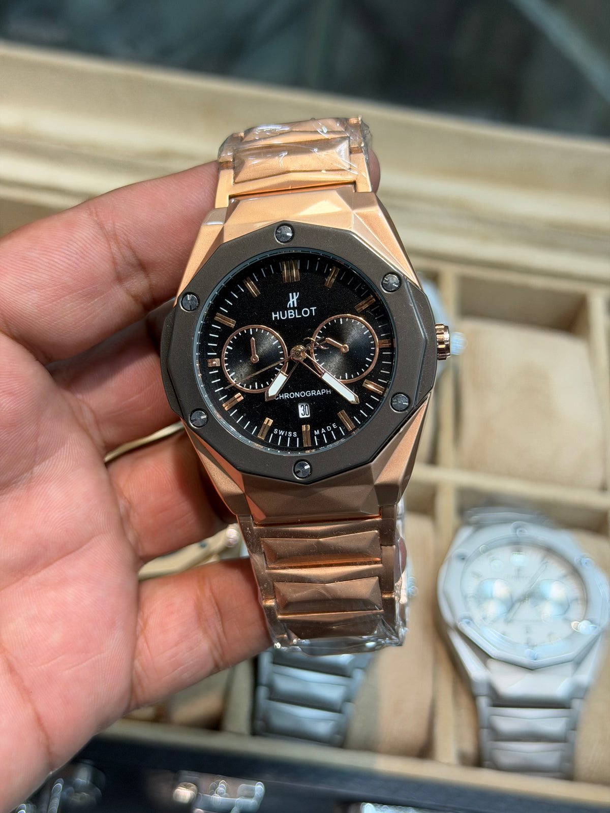 Hublot Diamond Cut chronograph Watch Without Original Box