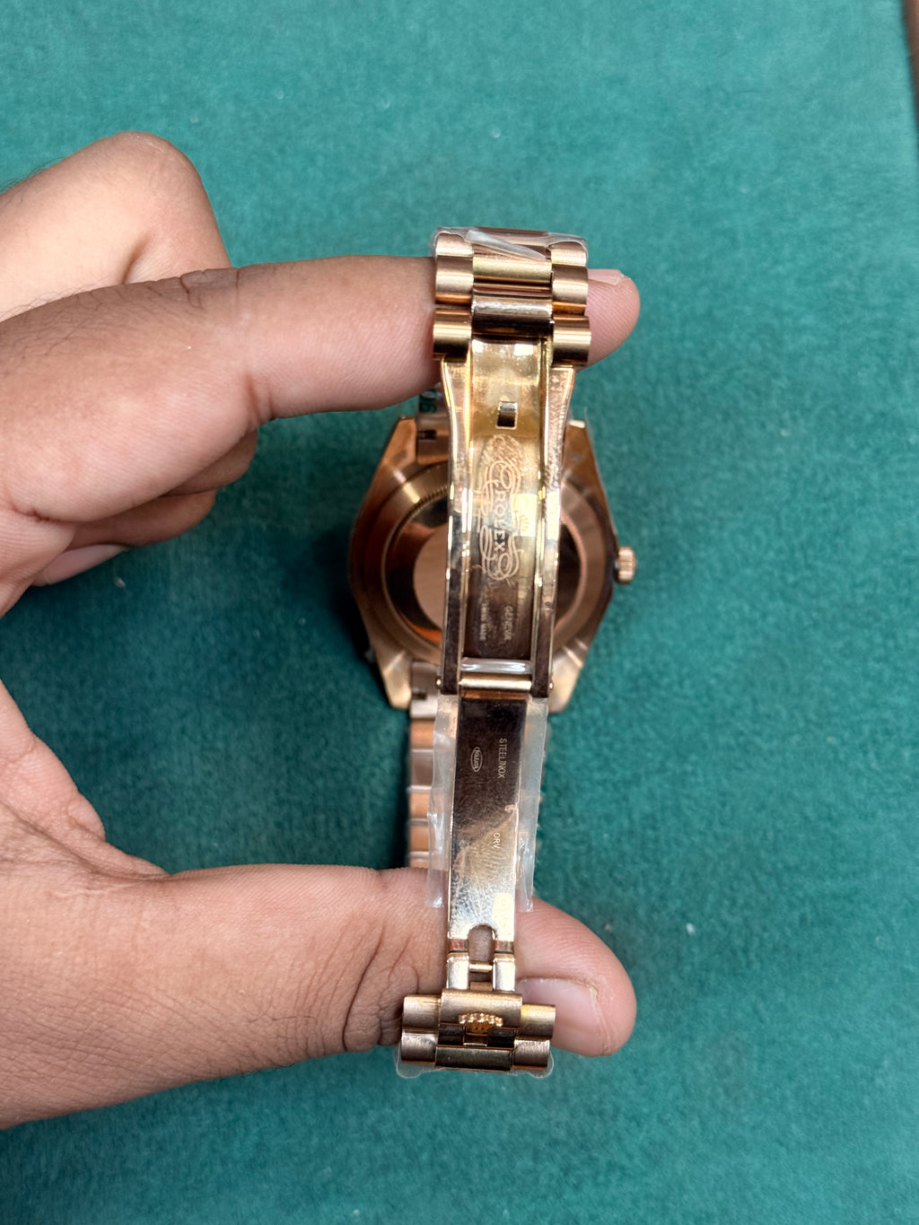 Rolex Day-Date Chocolate Dial Cut Bazzel Automatic