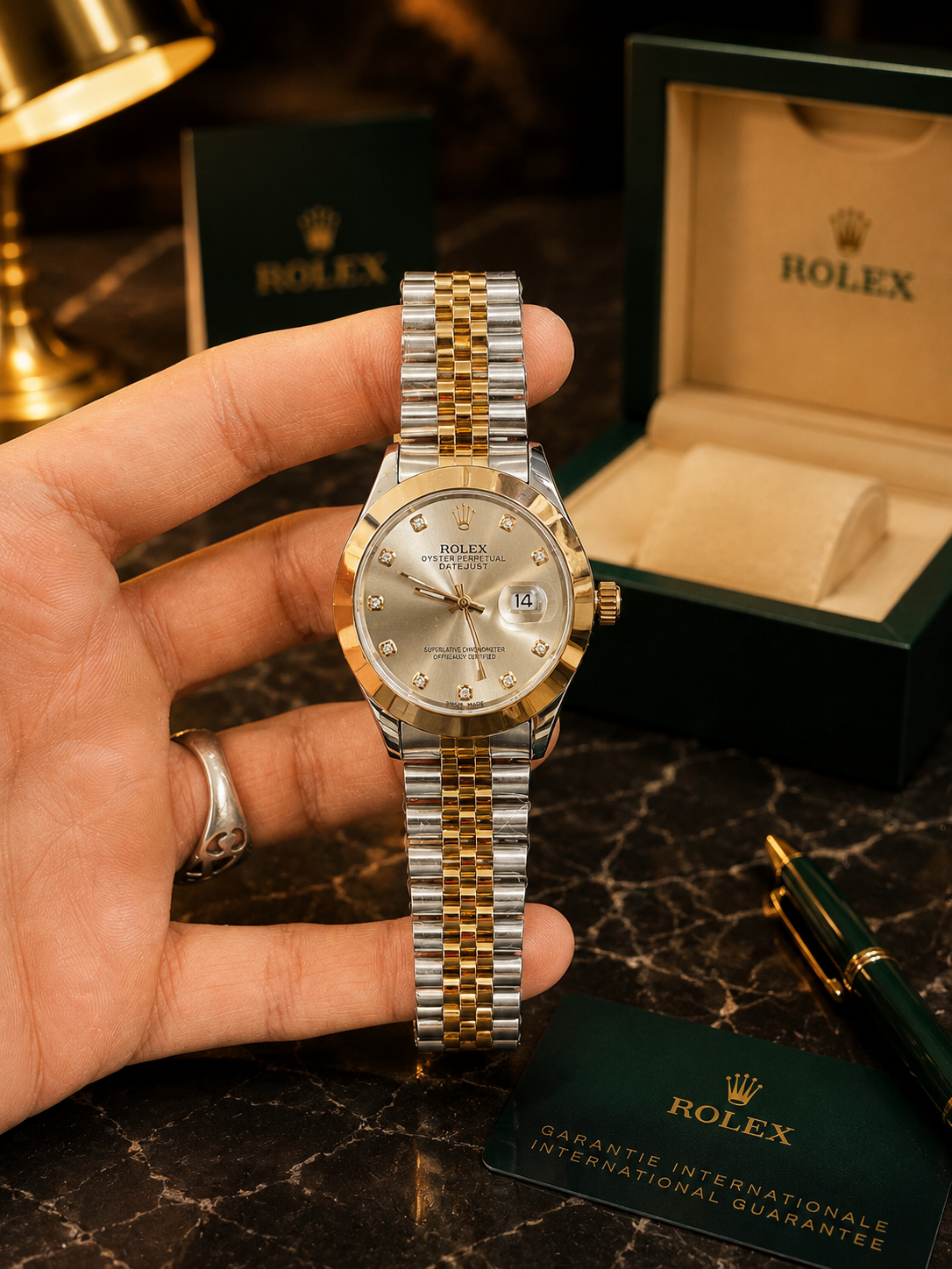 Rolex Date Just with Jubilee Chain Without Box