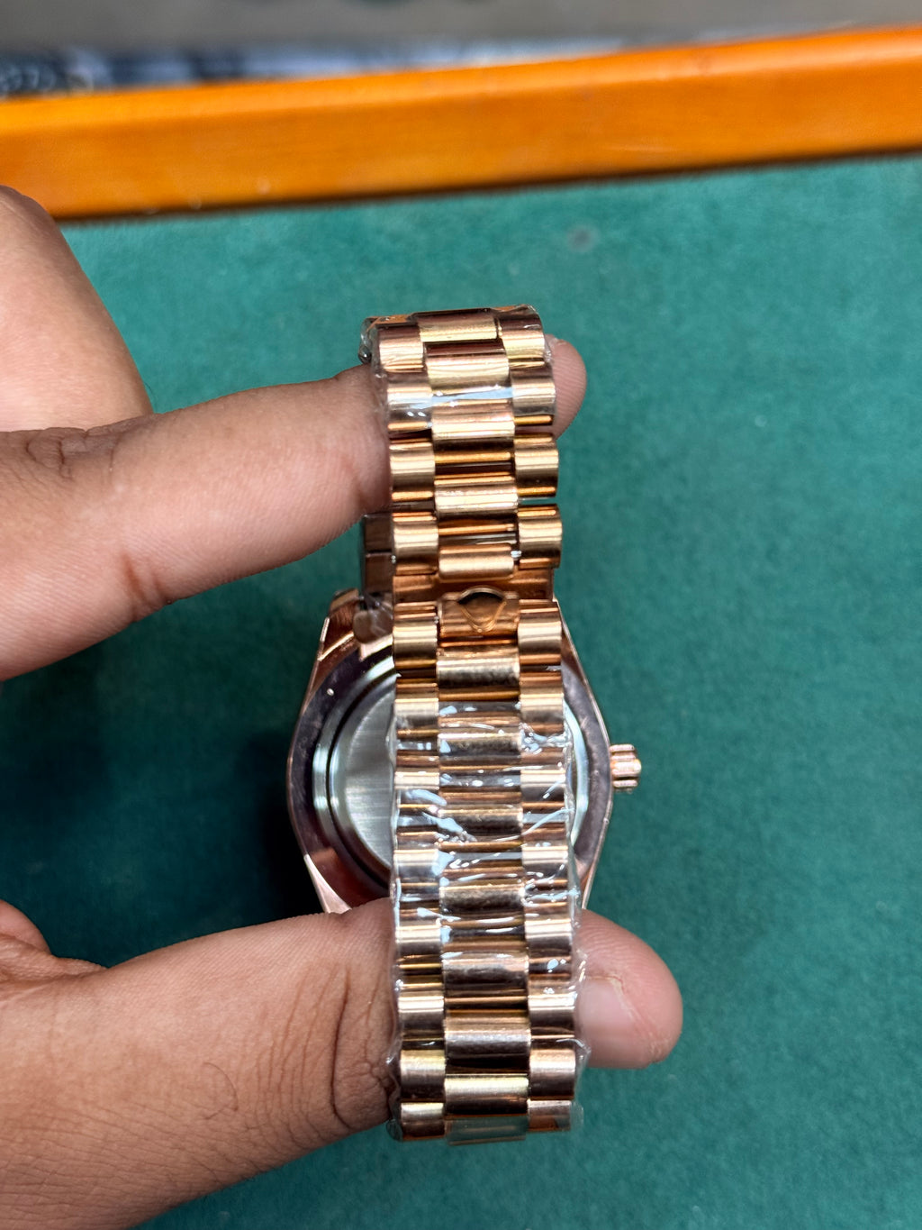 Rolex Day-Date Chocolate Dial Cut Bazzel