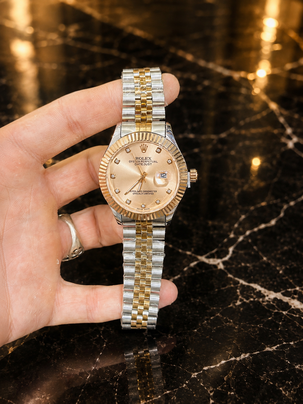 Rolex Date Just with Jubilee Chain Without Box