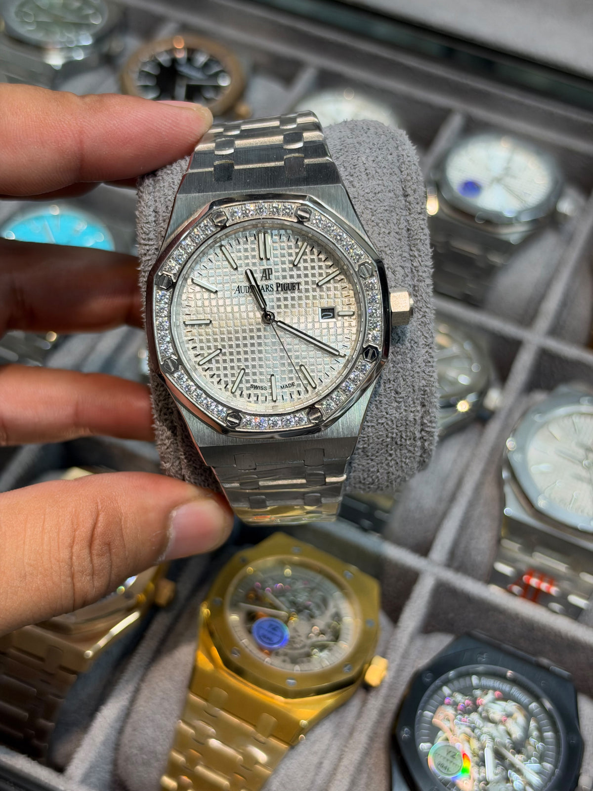 AP Royal oak Automatic With Premium Chain Strap Without AP Box