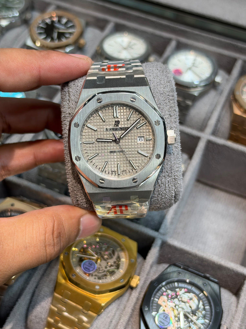 AP Royal oak Automatic With Premium Chain Strap Without AP Box
