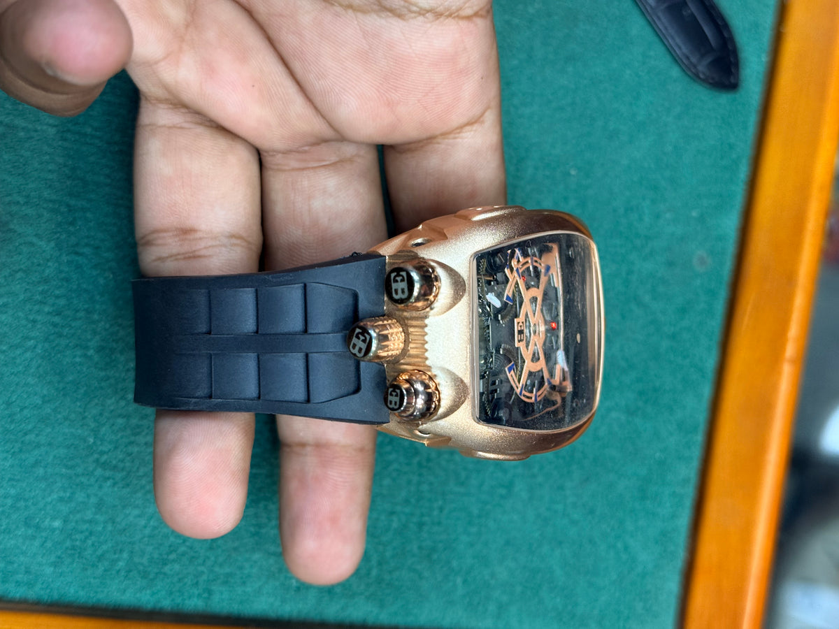 Bugatti Watch with Premium Rubber Strap