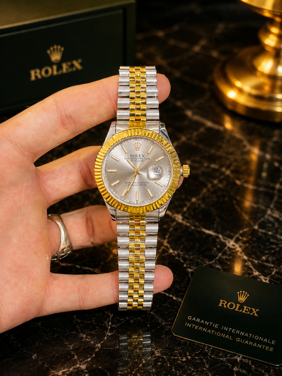 Rolex Date Just with Jubilee Chain Without Box
