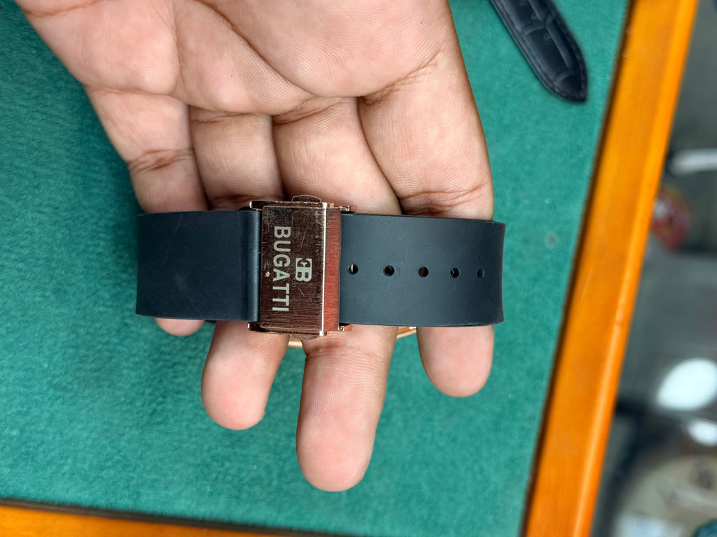 Bugatti Watch with Premium Rubber Strap