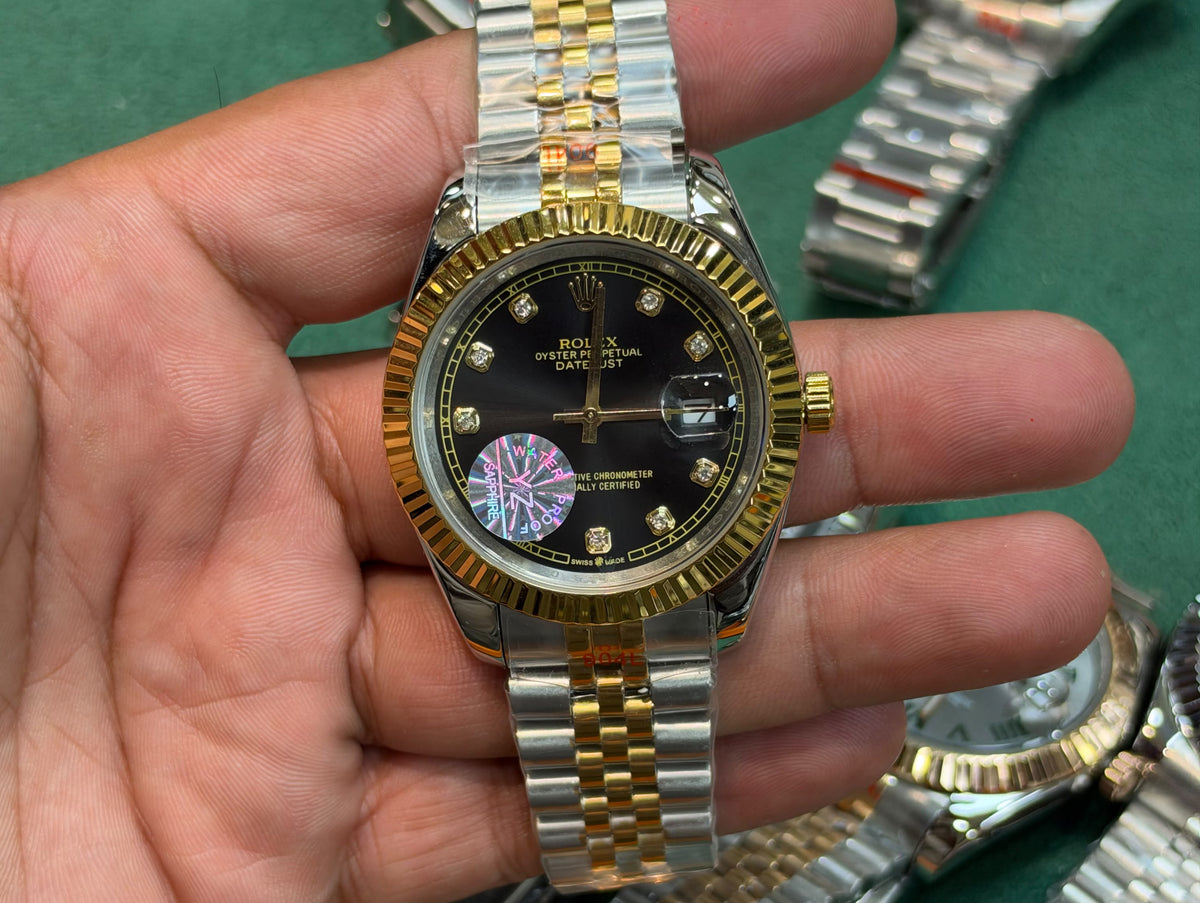 Rolex Date Just Automatic Watch With Jubilee Chain Without Rolex Box