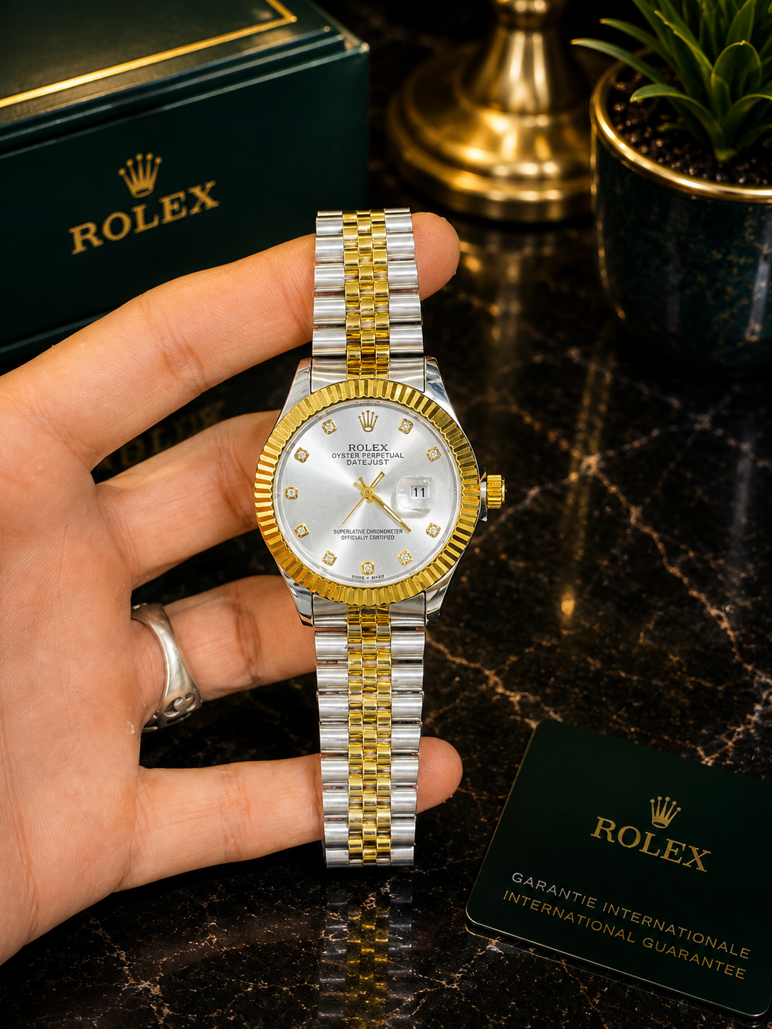 Rolex Date Just with Jubilee Chain Without Box