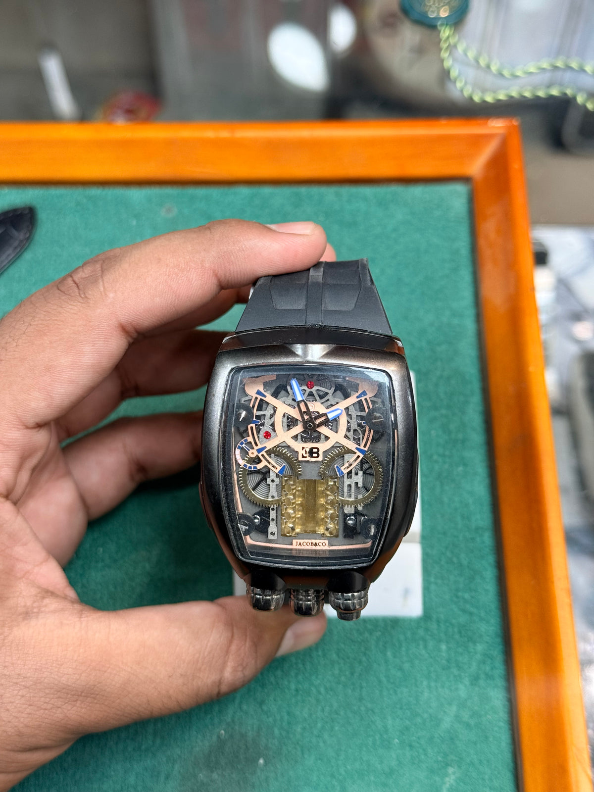 Bugatti Watch with Premium Rubber Strap
