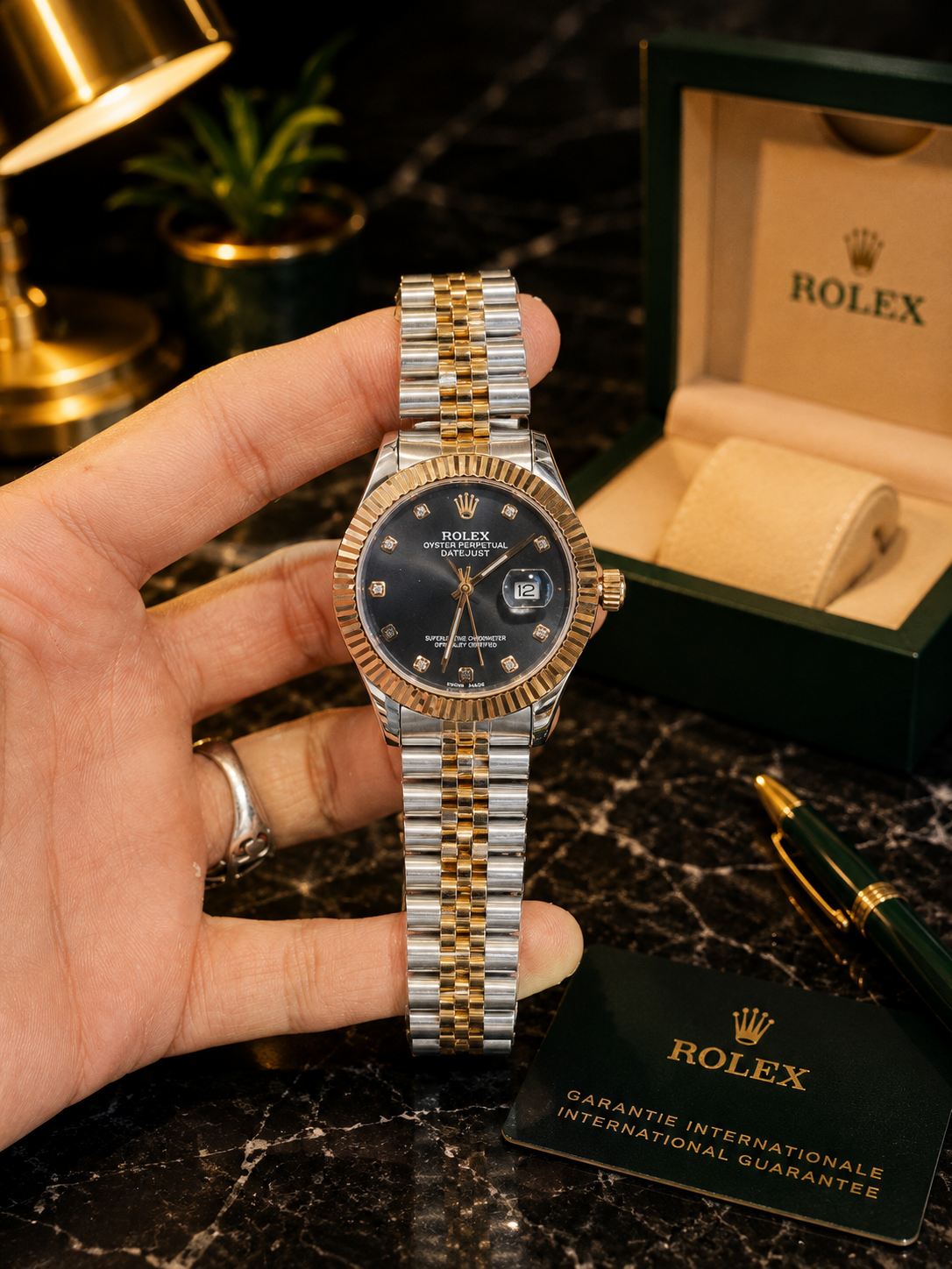 Rolex Date Just with Jubilee Chain Without Box