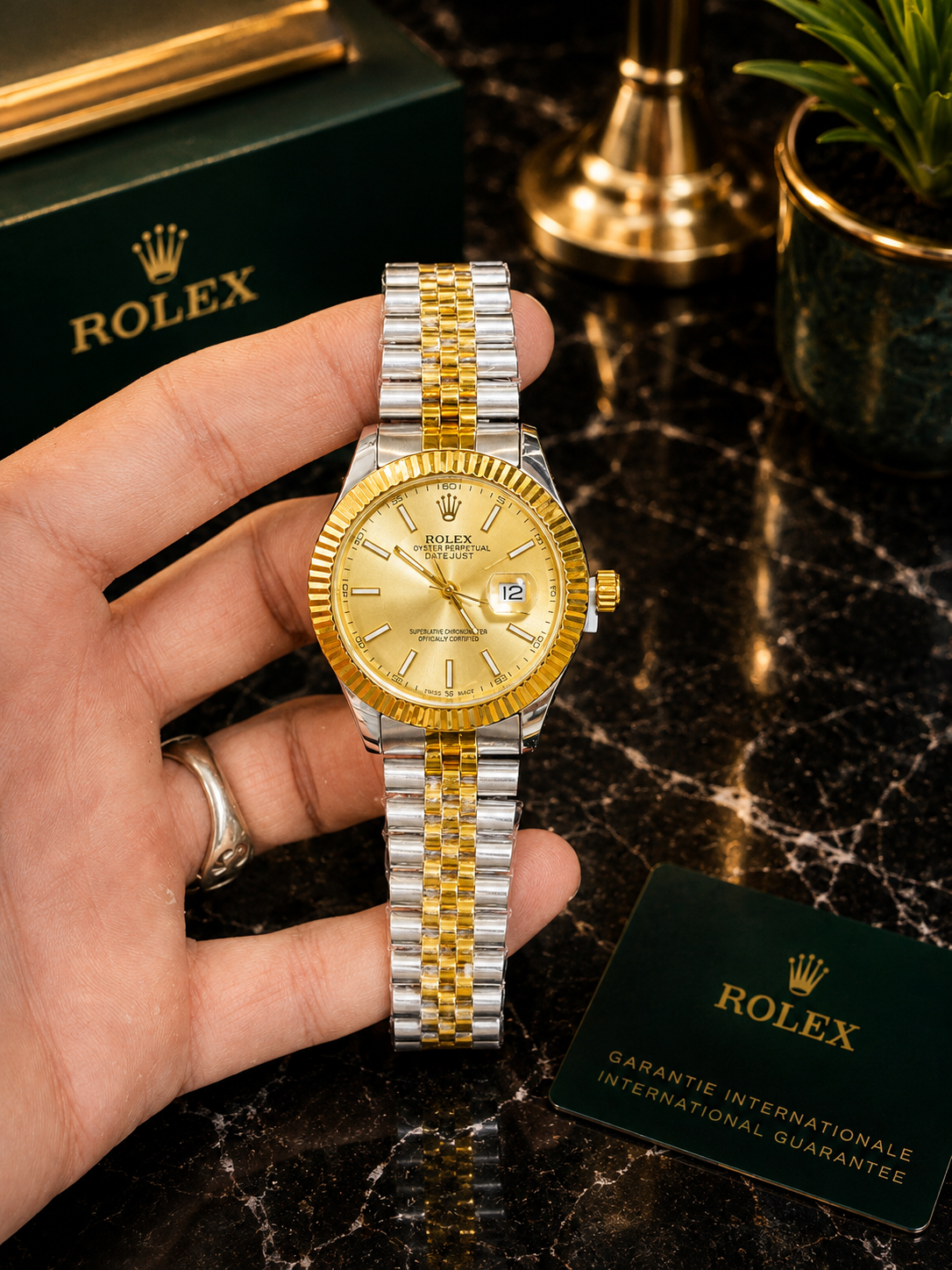 Rolex Date Just with Jubilee Chain Without Box