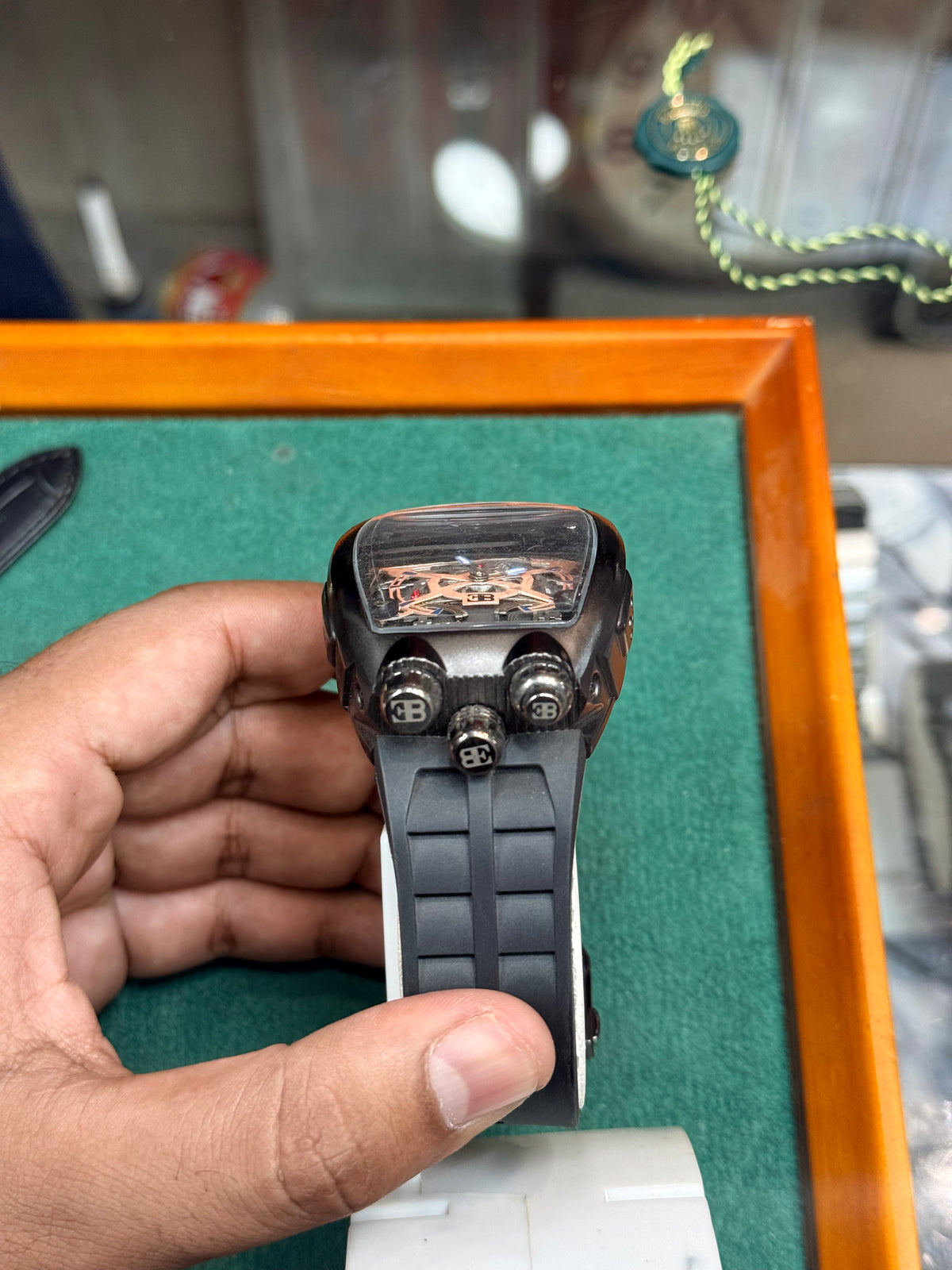 Bugatti Watch with Premium Rubber Strap