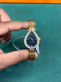 Leaf Dial Watch with Chain Strap