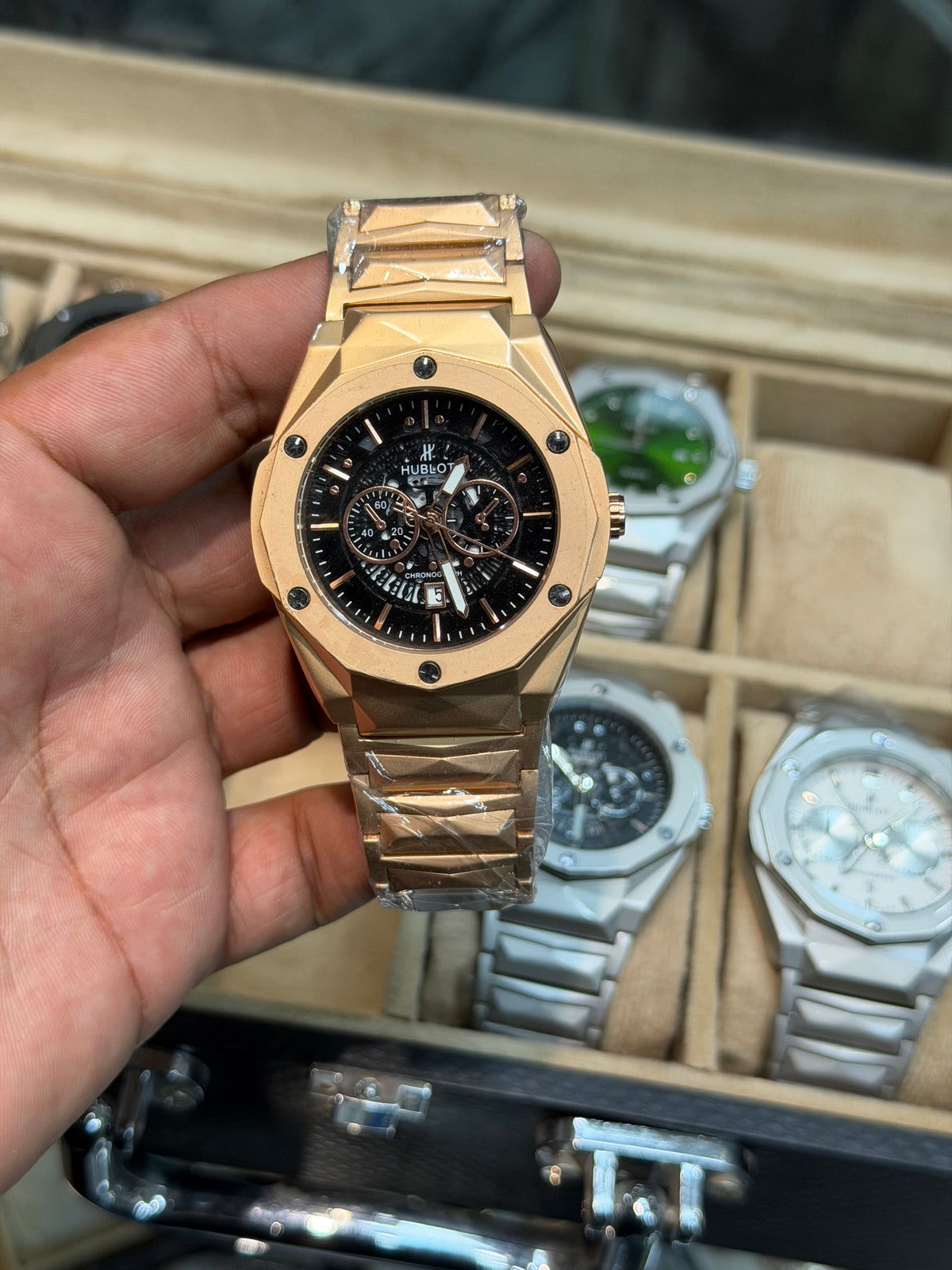 Hublot Diamond Cut chronograph Watch Without Original Box